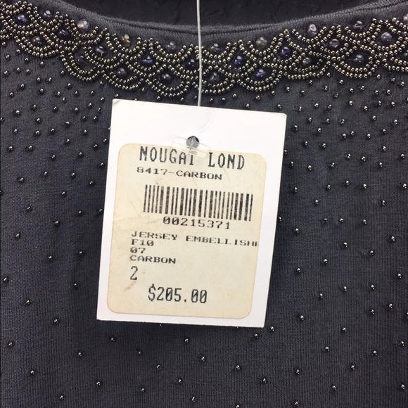 Nougat London Gray Beaded Party Dress Sz S BNWT - Picture 7 of 7